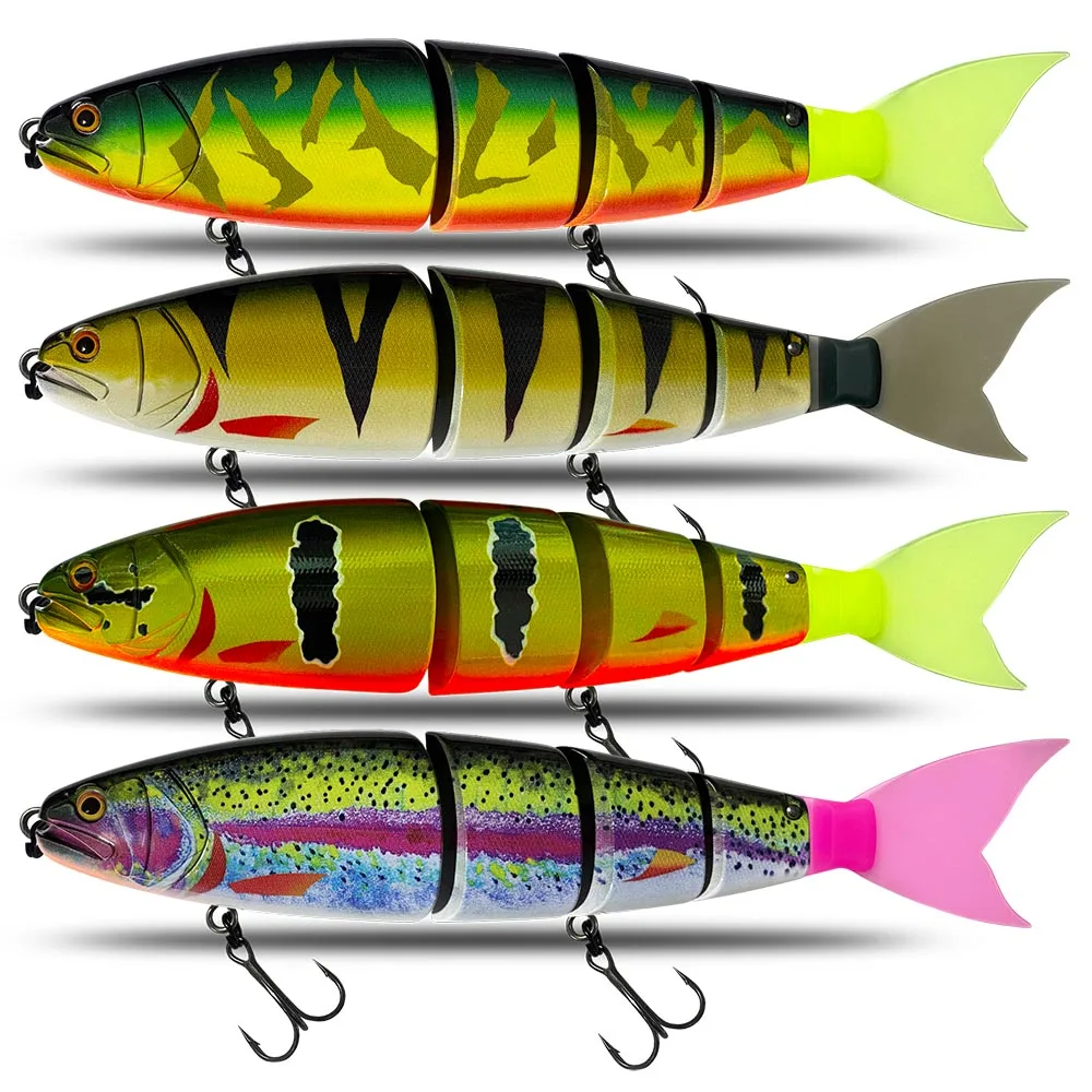 Fishing Lure Swimming Bait Jointed Floating sinking 245mm 19Color Giant Hard Bait Section Lure For Big Bait Bass Pike Lure