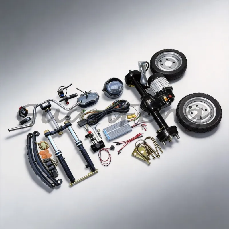 High‑Power 800‑1200W Full‑Differential Motor Wheel Set, Complete Conversion Kit for Electric Tricycle Easy Installation