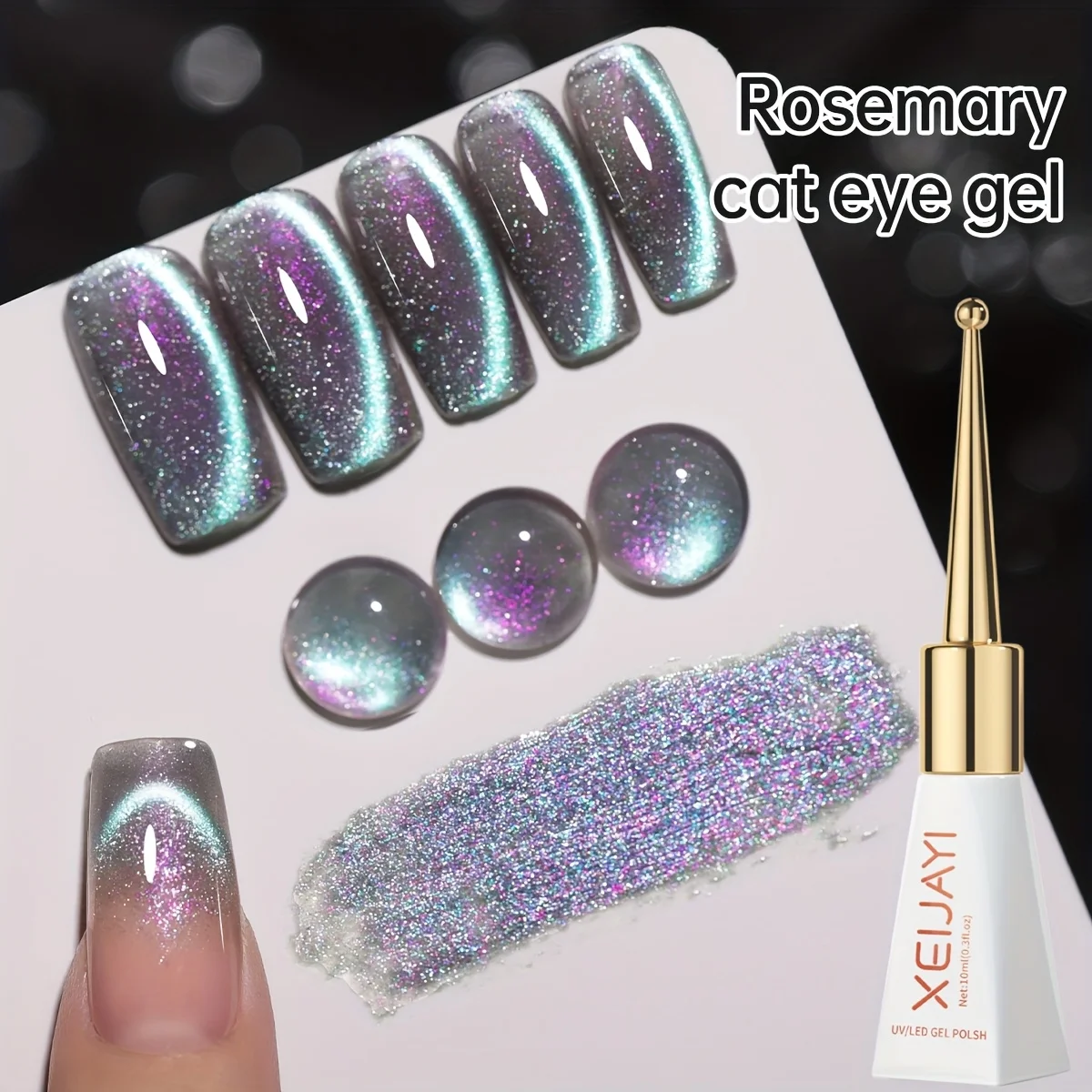 1pcs 10ml Popular Cat Eye Magnetic Gel Nail Polish Optional Nail Polish Women Summer Gift