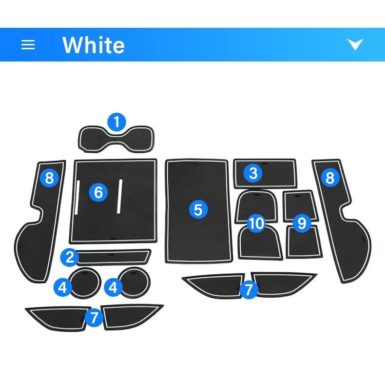 Für Honda CR-V CRV 6. Generation 2023 2024 2025 Silikon Autotür Nut Rutschfeste Matten Tor Slot Cup Pads Armlehne Kissen Zubehör – Detail 15