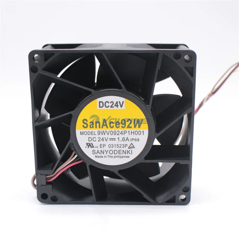9WV0924P1H001 Original neue DC-Lüfter Axialventilator 92 x 92 x 38 mm 24 VDC 178 CFM 38,4 W 64 dBA für Computerelektronik