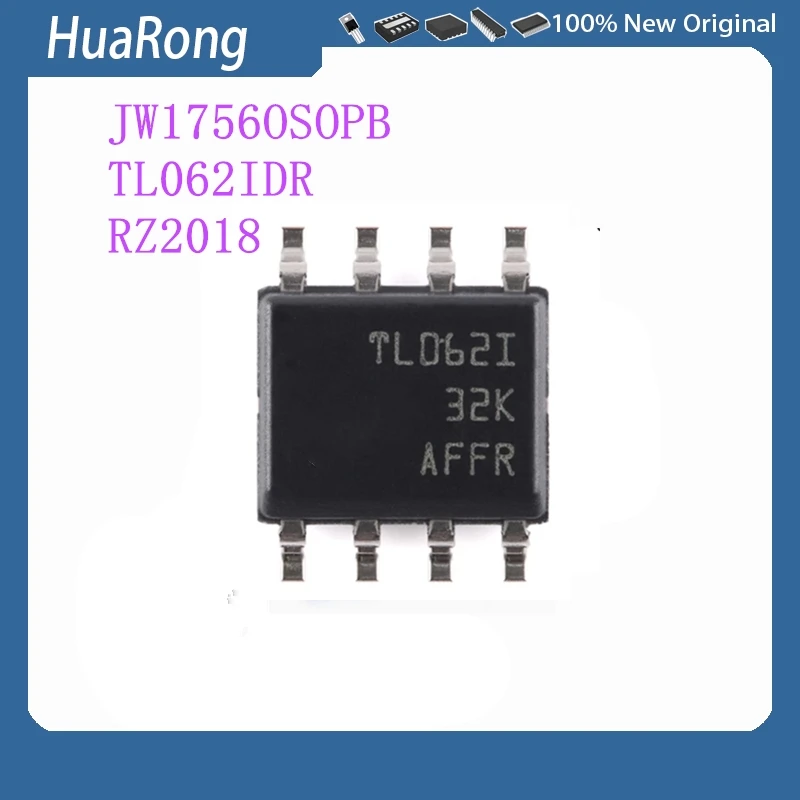 10 unids/lote JW1756OSOPB JW1756O RZ2018 TL062IDR TL062I SOP8