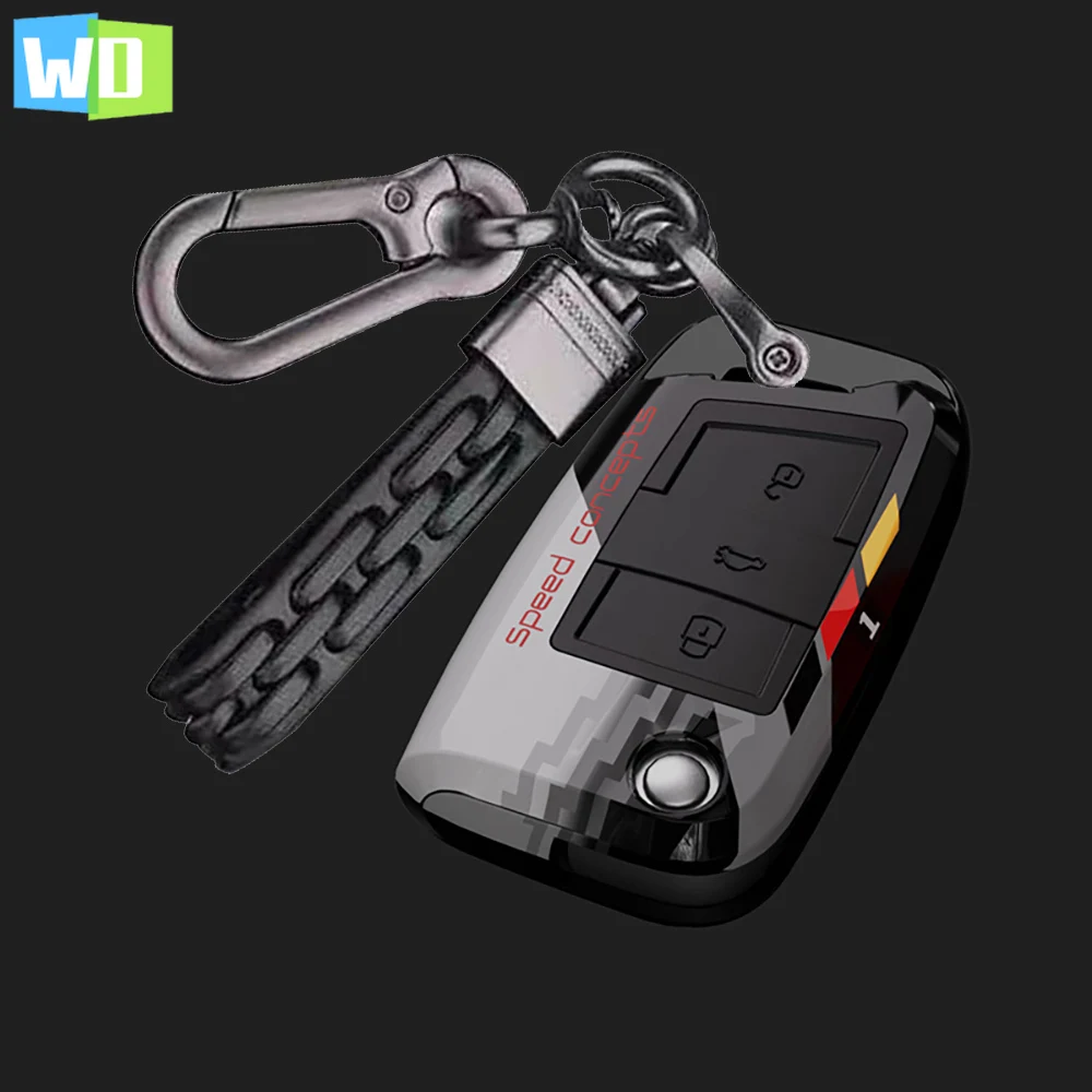 

For VW Polo Skoda Octavia A7 Kodiaq Seat Ateca Leon Golf 7 MK7 VII Tiguan FashionGraffiti Car Key Cover Case Shell Fob Holder Pr