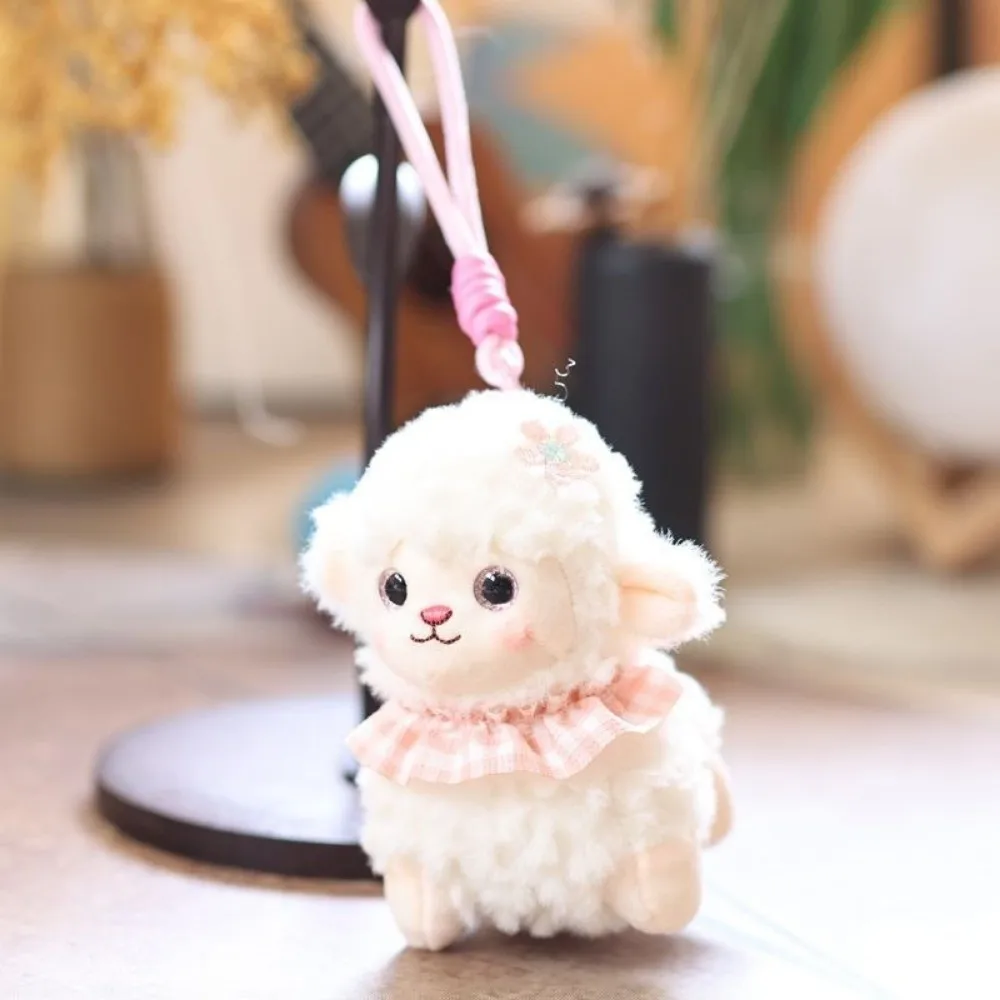 Unique Bag Hanging Sheep Keychain Lamb New Year Ornaments Sheep Charms Decorations Fluffy Lamb Pendant Birthday Party