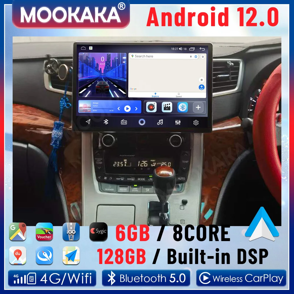 

Android 13 For Toyota 20 Series Alphard 2008-2014 Carplay Panoramic Car Radio 13.1“ Multimedia Player Recorder Head Unit Navi