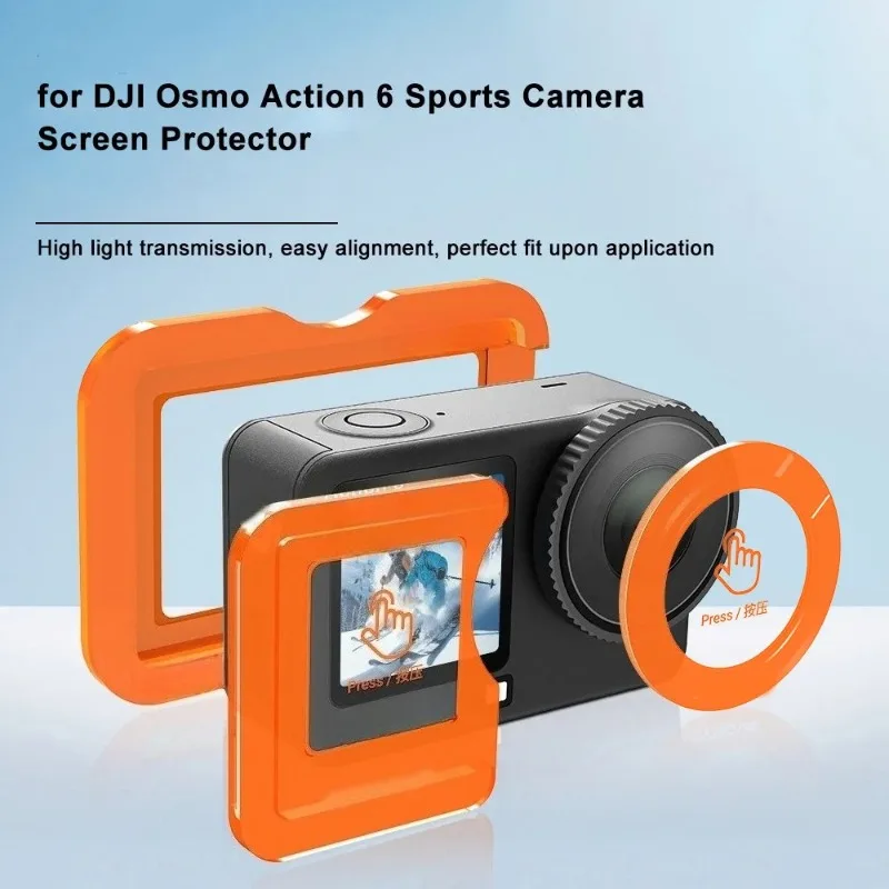2Pcs Tempered Glass Screen Protector For Action 6 Sports Camera Easy Install Protection Accessories
