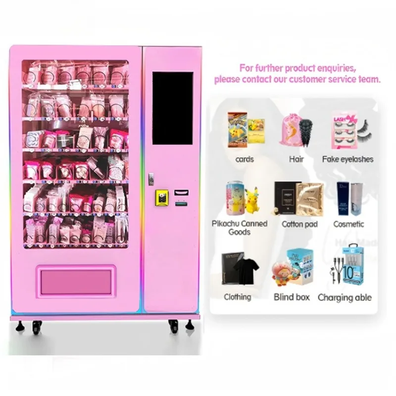 Customized Cosmetics Beauty Vending Machine for Bussiness Self Service Finger Nails Eyelash Wig Vending Machines