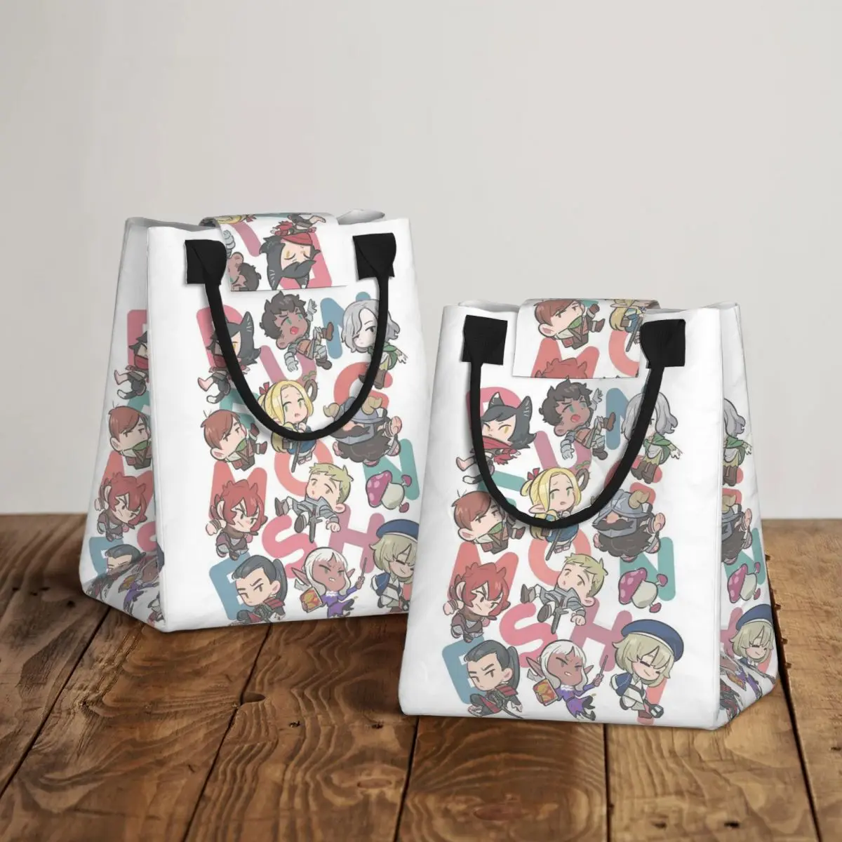 

Delicious In Dungeon Insulated Lunch Bag for Women Kids Portable Food Boxes Thermal Lunch Box Tote