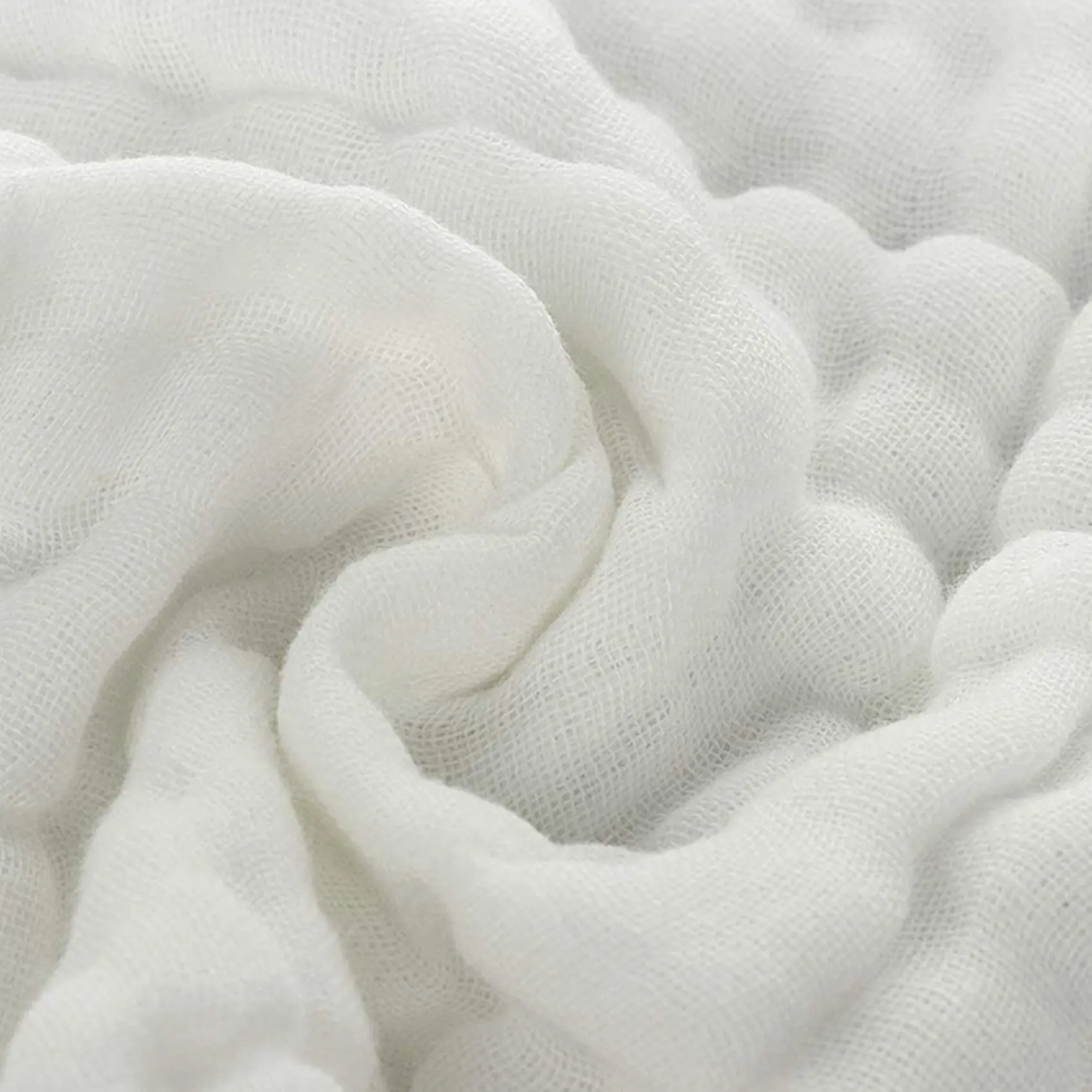 A71Z Baby Muslin Bath Towels, 20 Pack Of Reusable Soft Absorbent Cotton Baby Face Towel, For Baby's Delicate Skin White