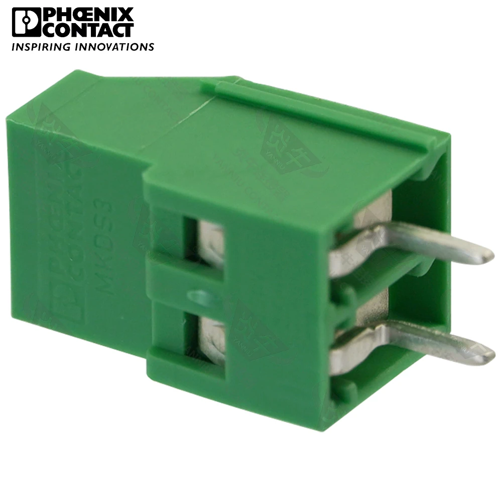 1Pcs 5.0mm Original Genuine Phoenix Contact Connector PCB Screw Terminal Block 2 Pin MKDS 3 5.0 1711026 24A 400V