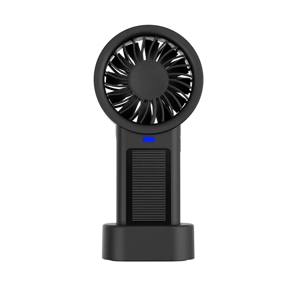 

Adjustable Speed Desktop Fan Solar Fan High Speed Turbine Fan 185*85.7*48.3MM Electric USB Fan 1200mAh Battery