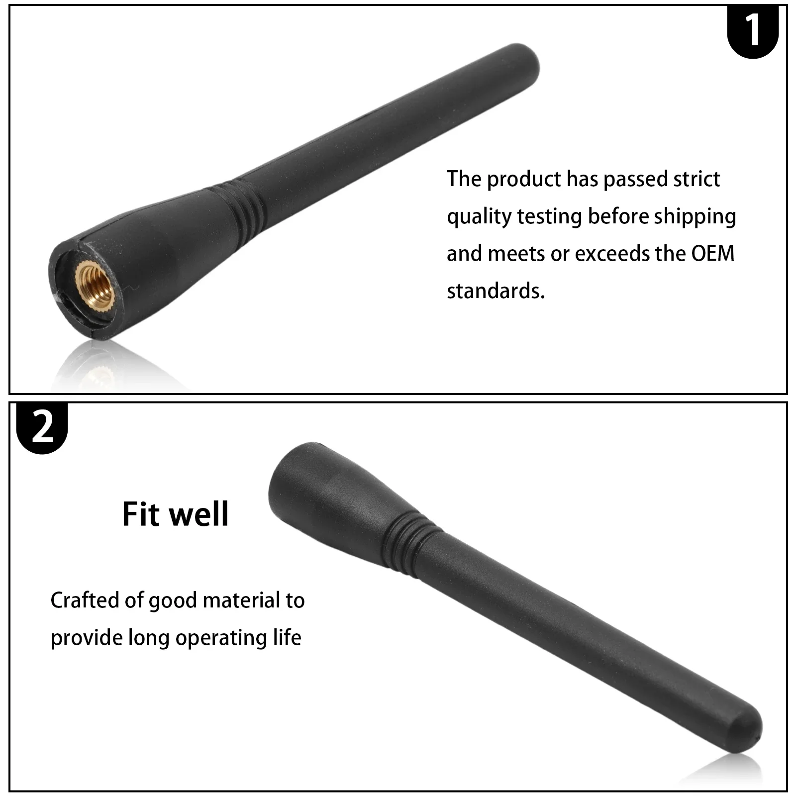 Auto 10 CM Länge Antenne Dach Antenne Radio Adapter für Smart Fortwo 451 450 FM/AM M6 Stange Antenne Dach Antenne Radio Antenne – Detail 3