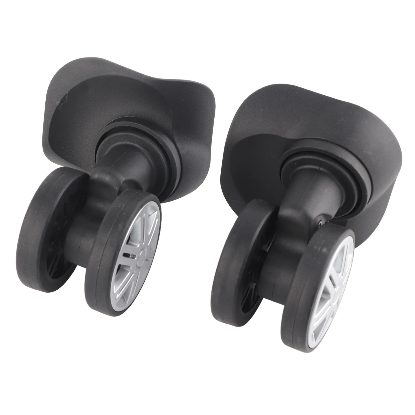 Case Wheel 1Pair Outdoor Mute Double Row Large Wheel Draw‑bar Box Case Suitcase Accessory Suitcase Wheel Mute Wheel