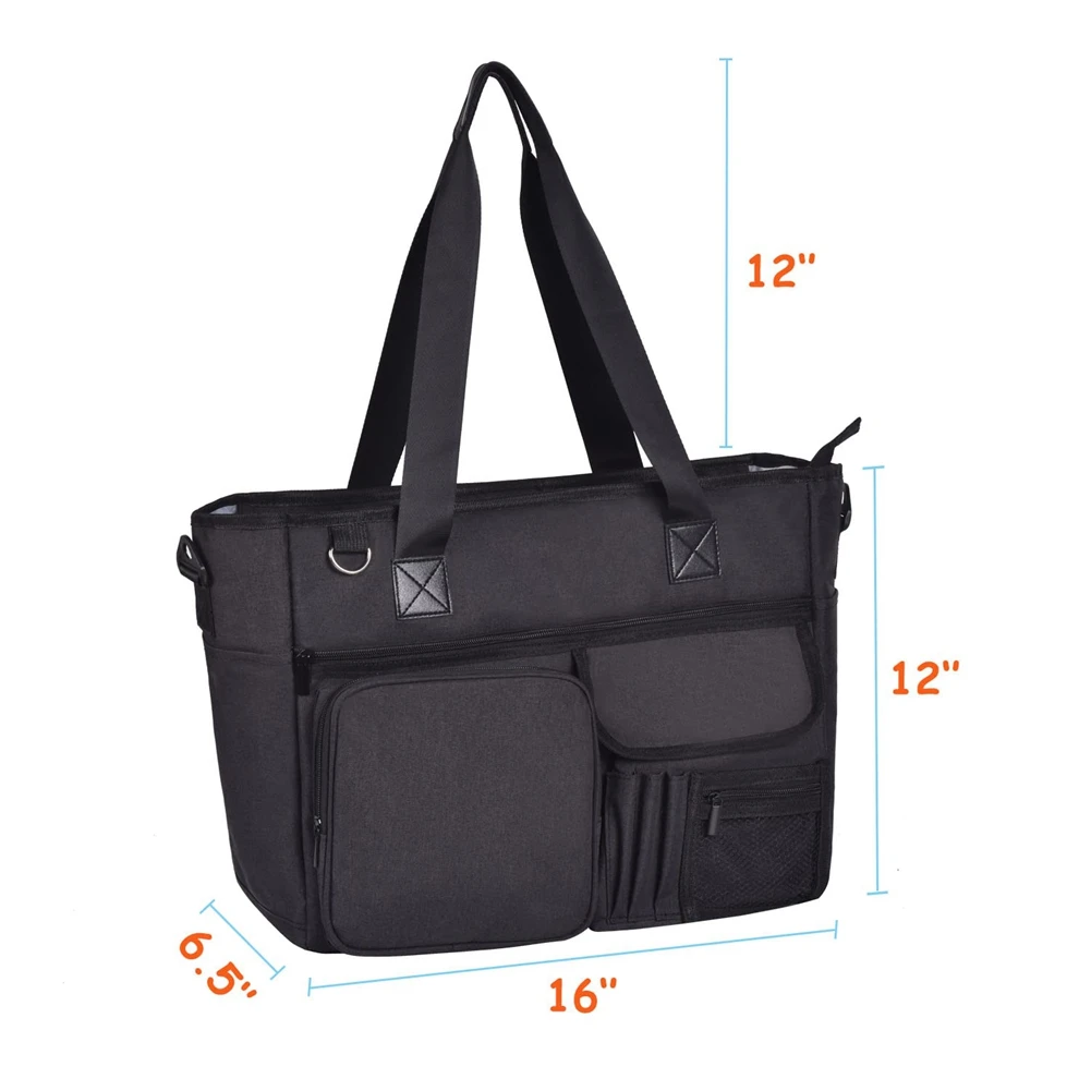 حقيبة حمل ممرضة للعمل - حقيبة مدرسية سريرية مع جيوب متعددة، JAS