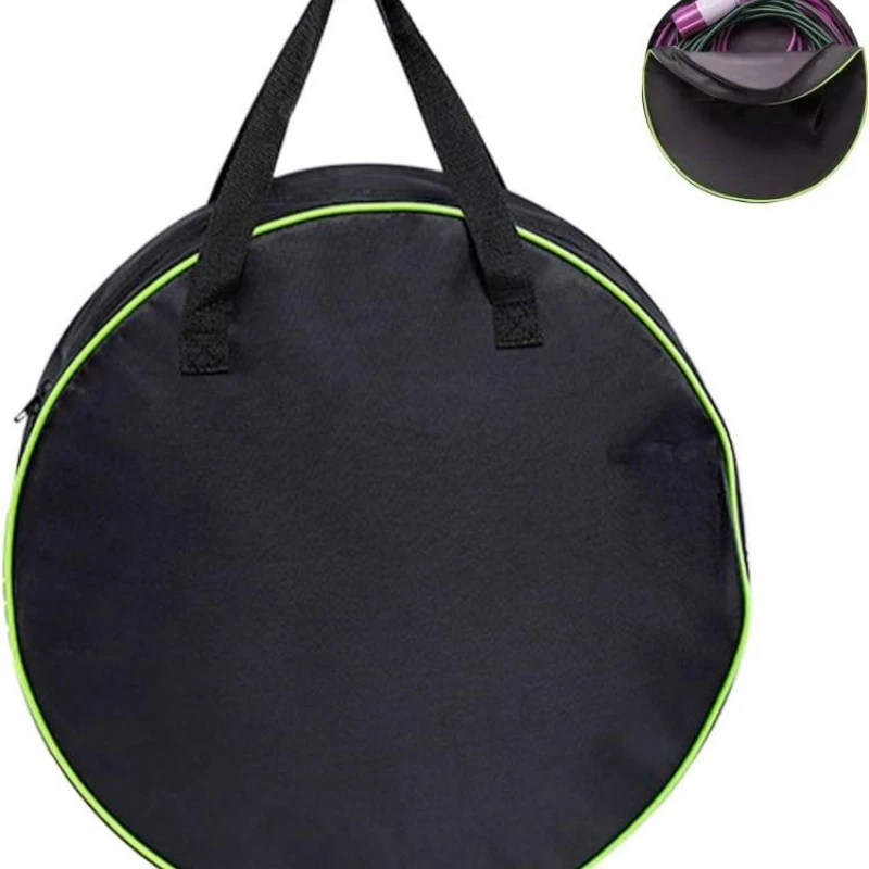 Car Charge Cable Bag Black Green Oxford Cloth Waterproof Car Charger Round Storage Bags Tool Carry Bag for Electric Vehicle