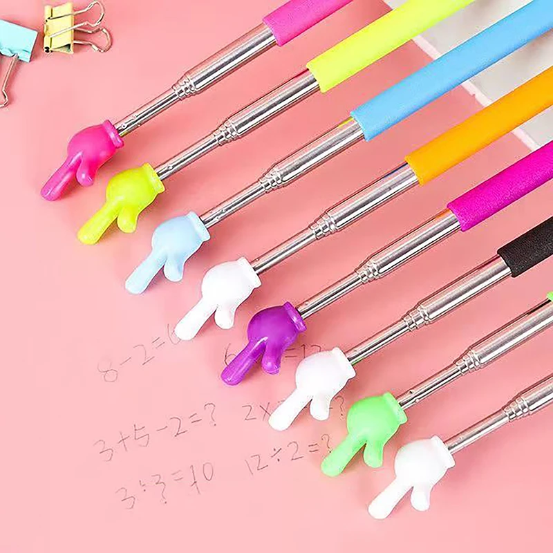 School Teacher Supplies For Classroom Retractable Finger Reading Teaching Pointer Stick Design Children Piano Fingerstick