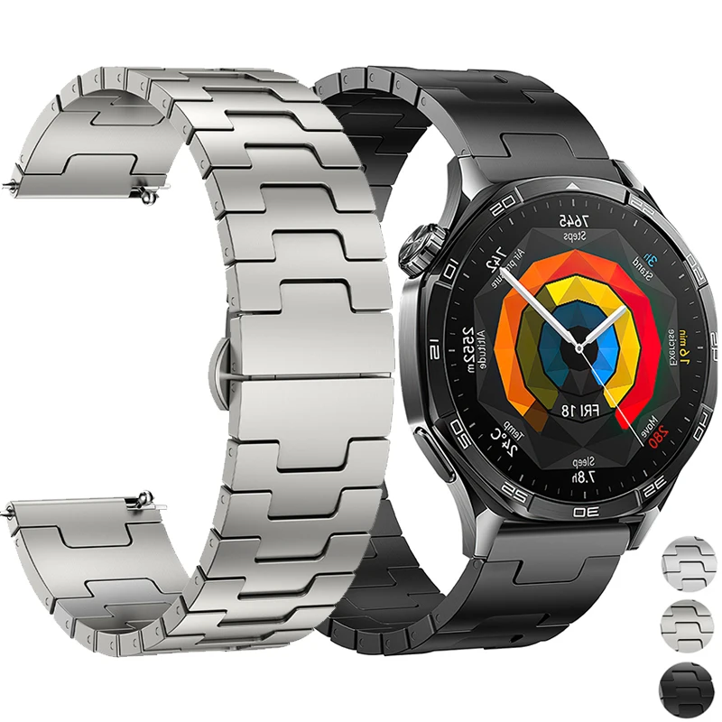 

22mm Titanium Strap for GT5 Pro 46mm/GT5 46mm Watchband for Huawei GT4/GT3 /GT3 Pro/GT2 Pro Watchband Quick Disassembly Design