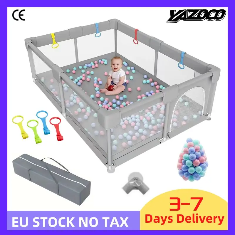 Parque infantil para bebés, muebles para niños, recién llegado, piscina seca grande, parque infantil para bebés de 0 a 6 años, valla de seguridad para piscina de bolas