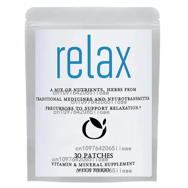 

30 пластырей Relax Natural Sleep Support Transdermal Patches To Unwind and Decompress, Natural Patch с ГАМК, L-Theanine