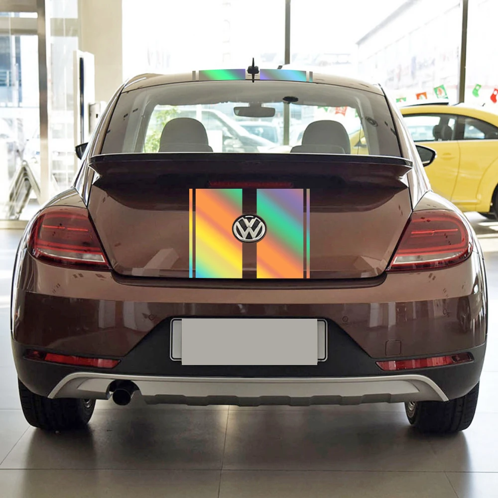 ชุดแต่งสติ๊กเกอร์ไวนิลลายตกแต่งฝากระโปรงหน้า หลังคา ฝากระโปรงท้าย สำหรับรถยนต์ Volkswagen Beetle A5 ปี 2011-2018