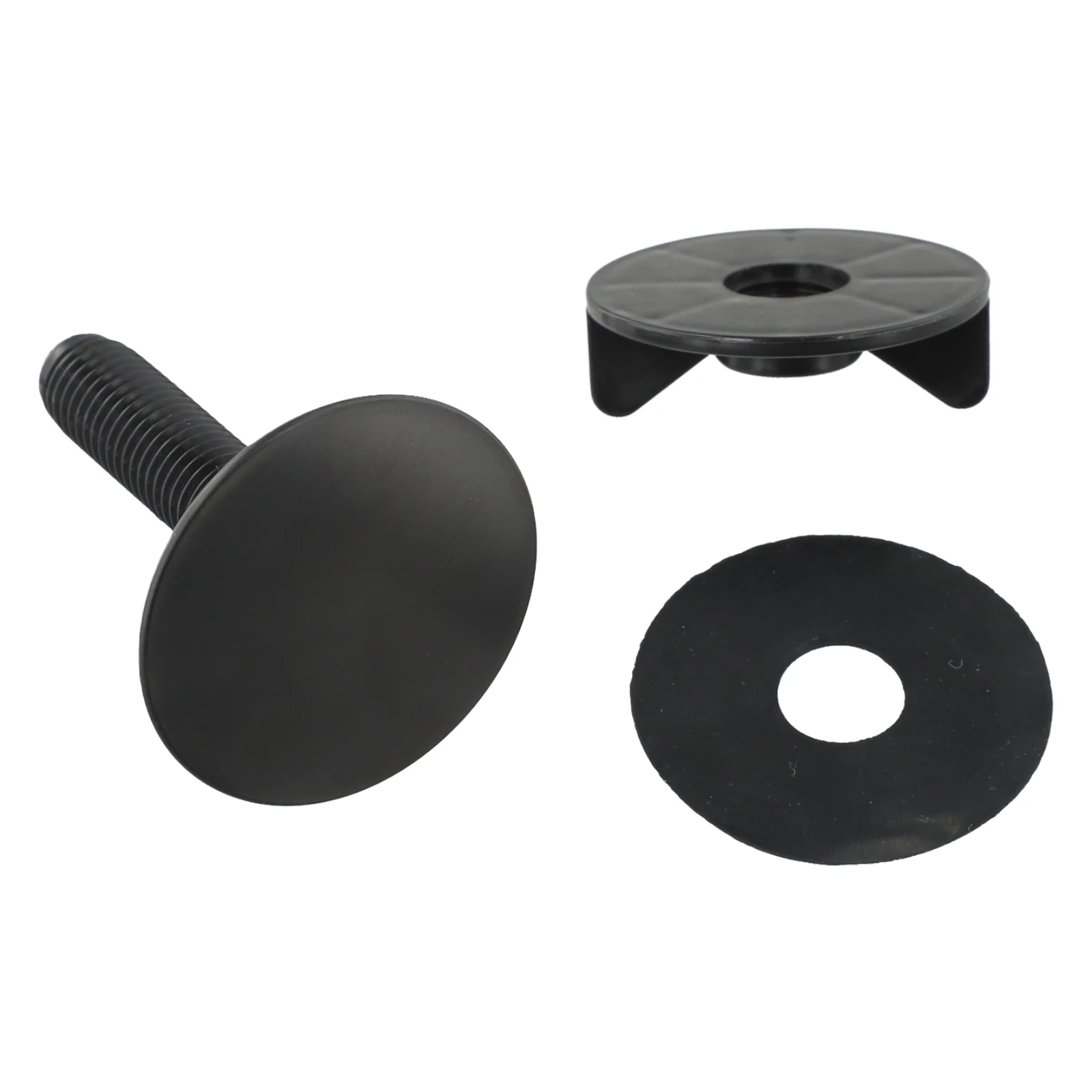 Tap Hole Cover Black Tap Hole Cover For Kitchen Organization 45 Mm Diameter Cover Nut For Secure Fit For Standard Sink Holes
