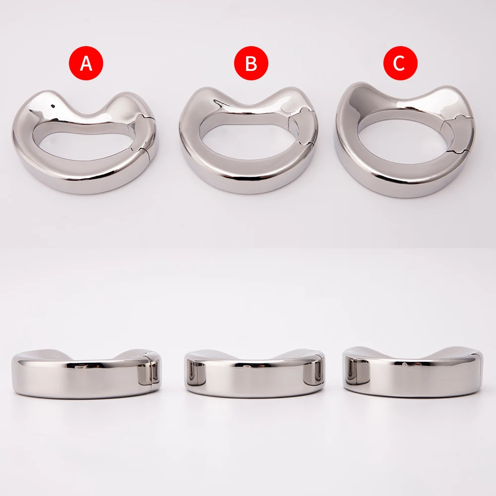 New Shell Stainless Steel Ball Stretcher Penis Lock Ring Heavy Duty Weight Male Metal Scrotum Pendant Bondage BDSM Adult Sex Toy