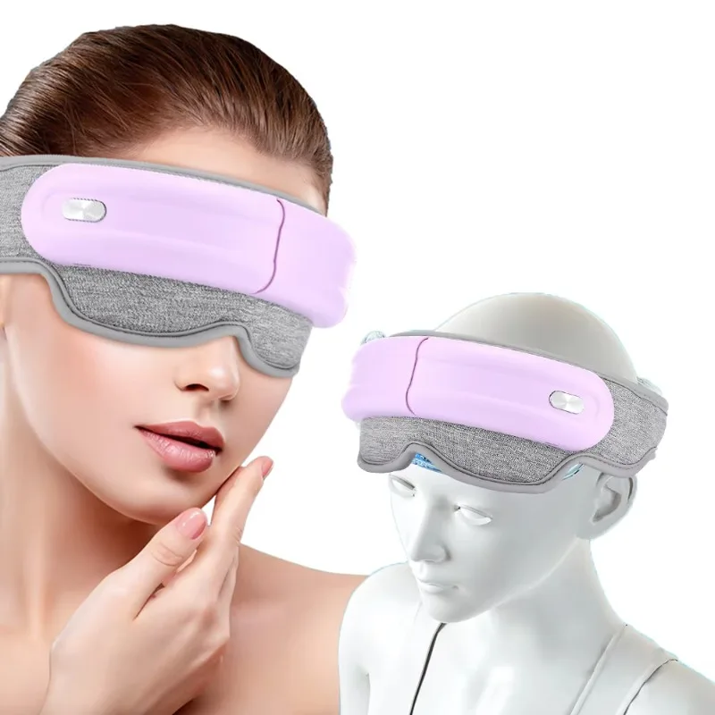 

2-in-1 Electric Vibration & Air Compression Head Massager Heat Feature-Premium Airbag Eye Massage Device