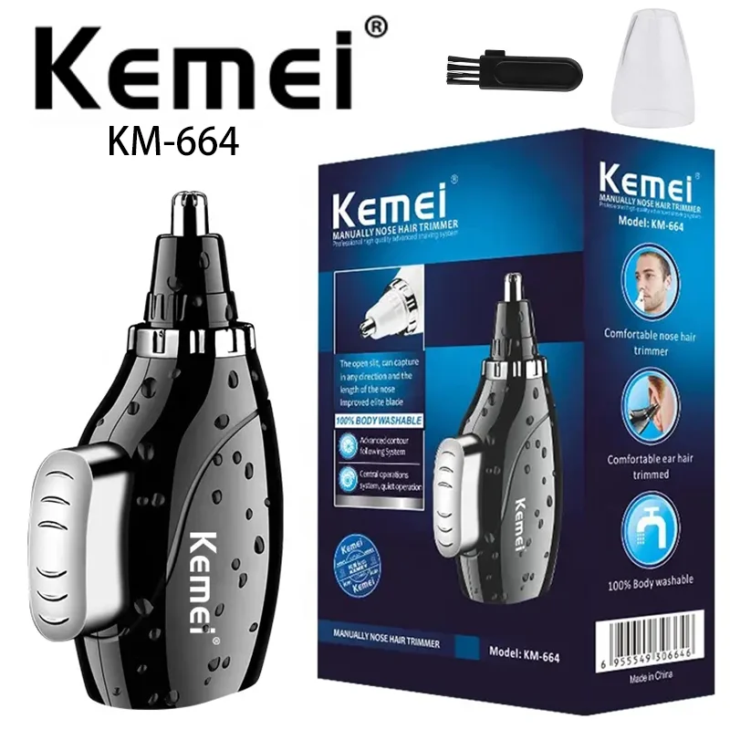 Kemei Km-664 tagliabordi manuale per naso