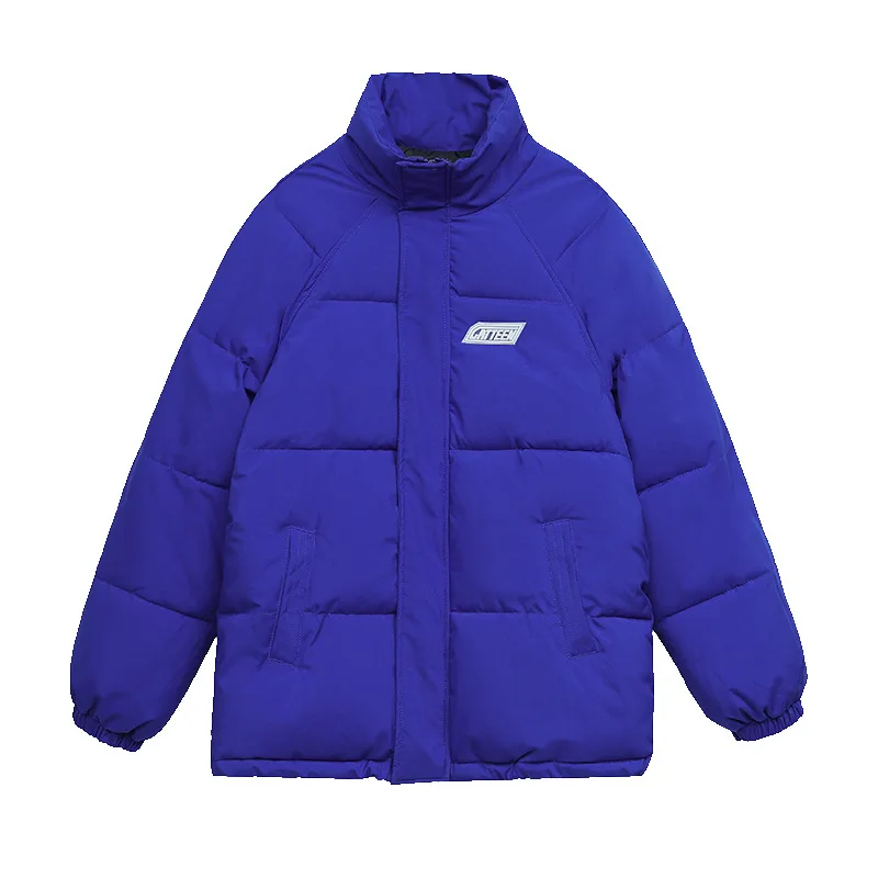 Klein blu piumino di cotone abbigliamento abbigliamento donna versione coreana della nuova giacca imbottita invernale cappotto sciolto di grandi dimensioni