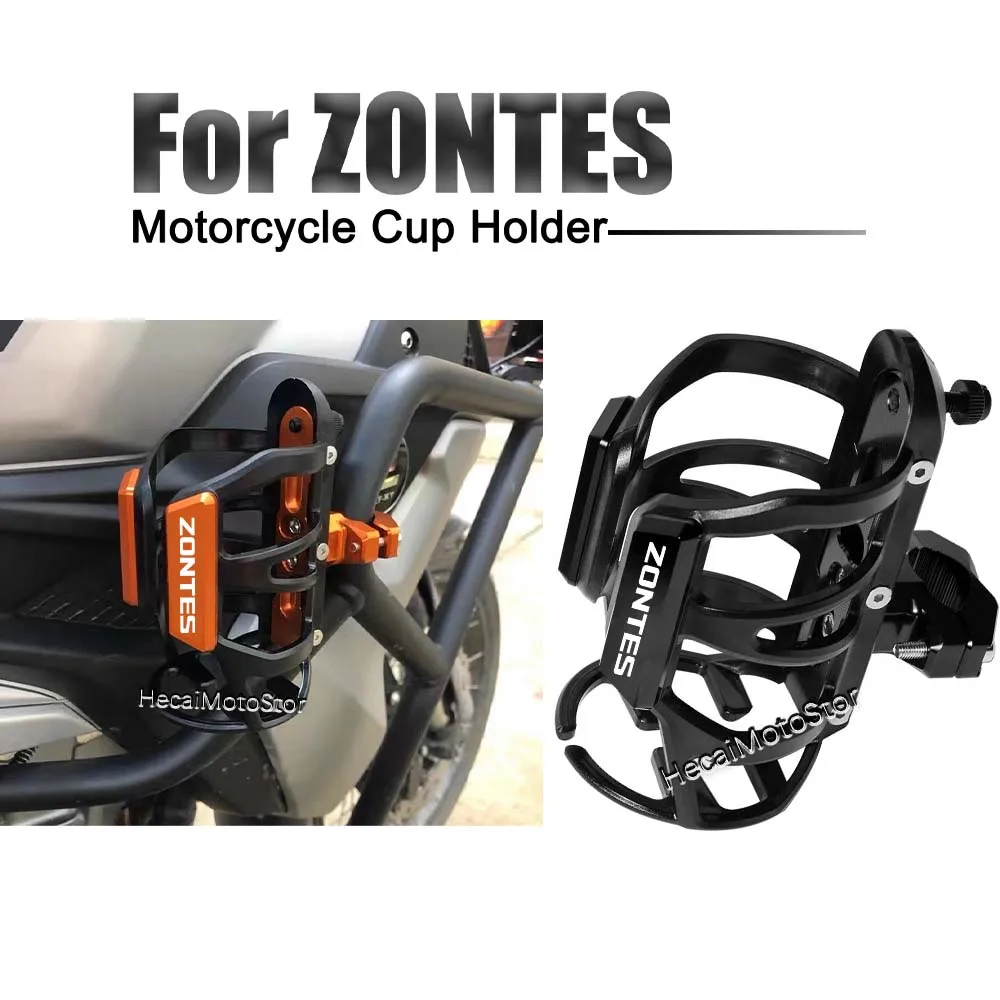 

For Zontes G1 125/ZT125/G1 ZT125U/U ZT/310R/310X Motorcycle Universal CNC Accessorie Beverage Water Bottle Cage Drink Cup Holder