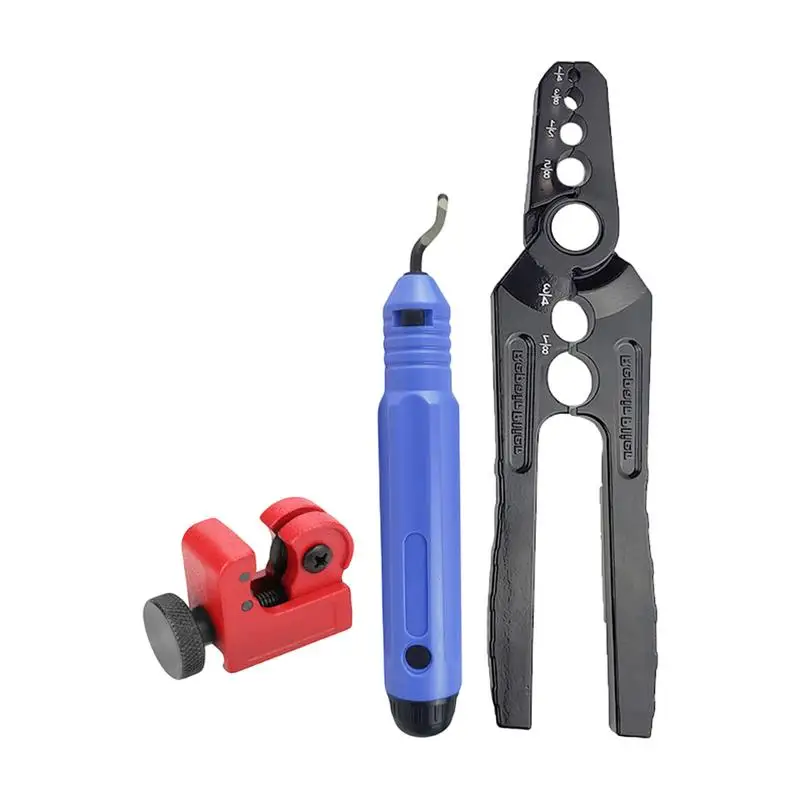 

Copper Tube Rounder Plier 3 Pieces 6 Hole Manual Copper Tube Rounder Refrigeration Tool Clamps Crimpers Air Conditioning Repair