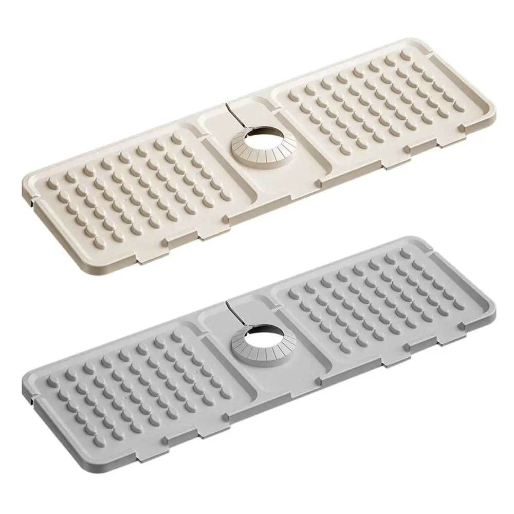 

Полезный силиконовый коврик для слива смесителя, нескользящий коврик для сушки брызг, многофункциональные коврики для раковины, принадлежности для кухни и ванной комнаты