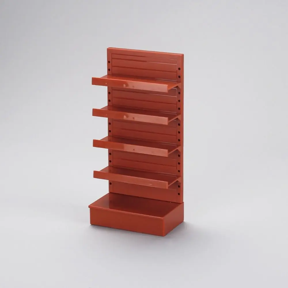 Mini armário para casa de bonecas 1/12 8 * 5 * 16,8 cm 5 cores prateleira de exibição de supermercado de plástico