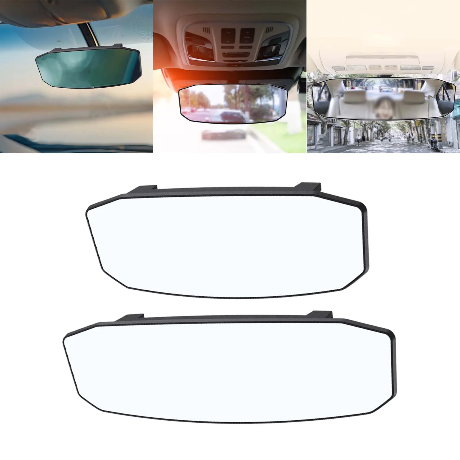 Car Interior Rearview Mirror Wide Angle Mirror Car Mirror Clip on Panoramic Rearview Mirror Rear View Mirror for SUV Van