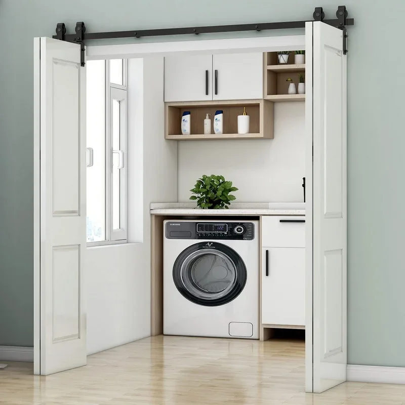 &R*Bifold Doors New design wood interior sliding pocket door for wardrobe Wood Panel Bifold Doors