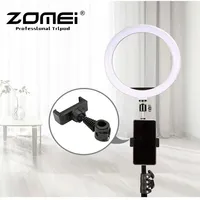 ZOMEI Phone Tripod Bracket Mobile Cell Support Clip For All Smartphones Phone Holder Mount Stand Microphone Stand Mount Tripod