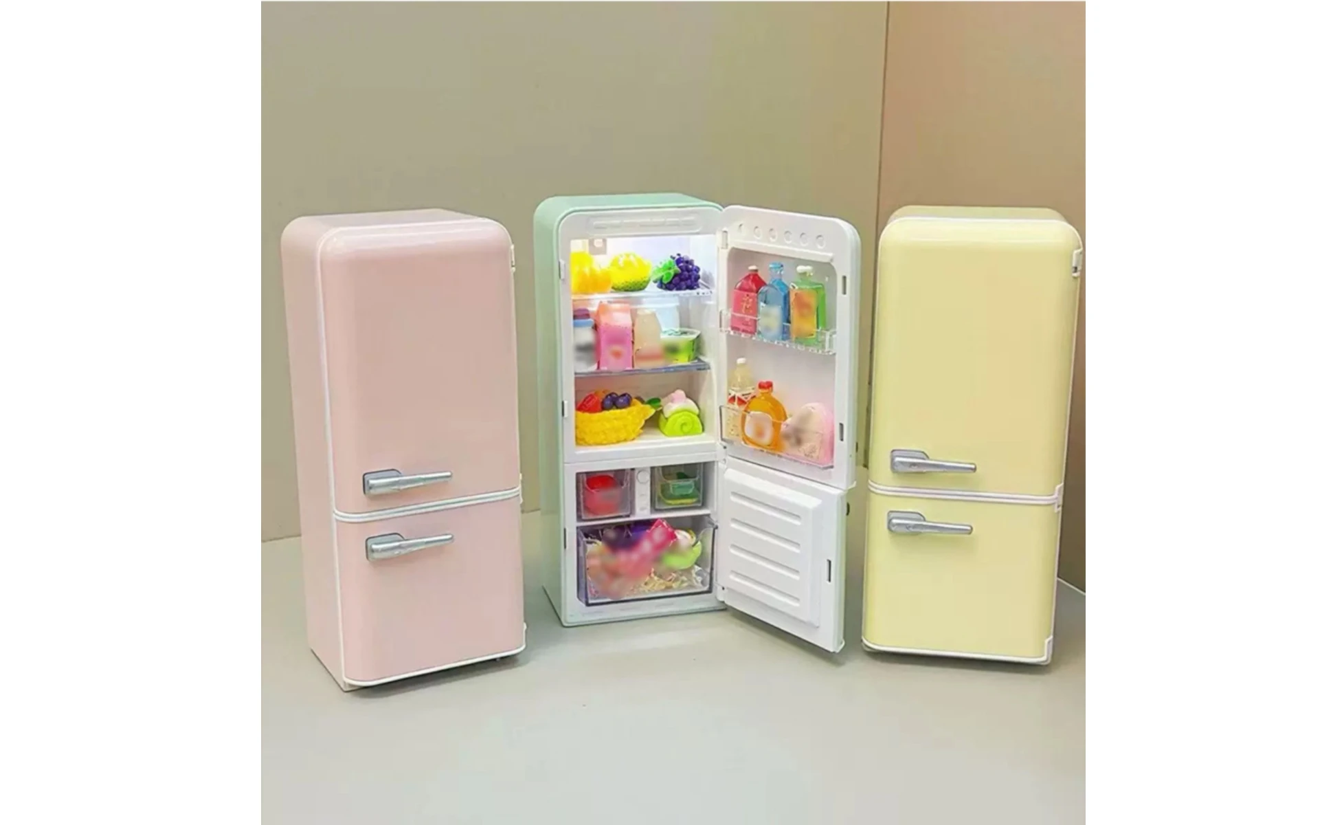 Dollhouse Refrigerator Openable Door Miniature Refrigerator Dollhouse Fridge Freestanding 1:12 Scale Fridge Realistic Dollhouse Refrigerator Openable Door Miniature Refrigerator Dollhouse Fridge Freestanding 1:12 Scale Fridge Realistic