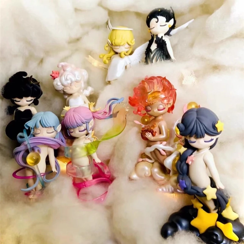 

52toys Elf Series Figurine Sleep Sky Elf Blind Box Toy Festival Gift Trendy Doll Ornament Desktop Decoration