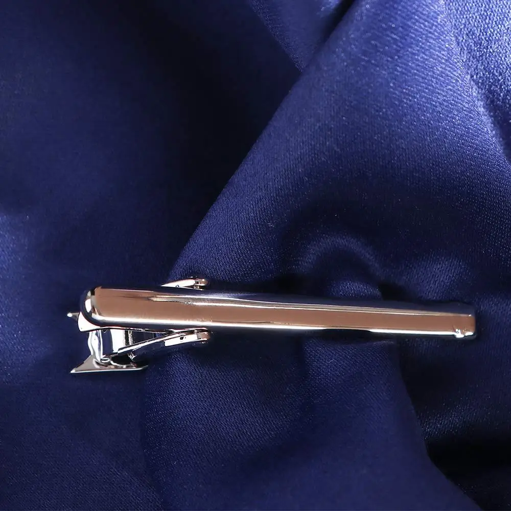 Charm High Quality Silver Metal Wedding Gifts for Men 1 Piece Jewelry Glasses Shape Necktie Clips Pin Tie Clip