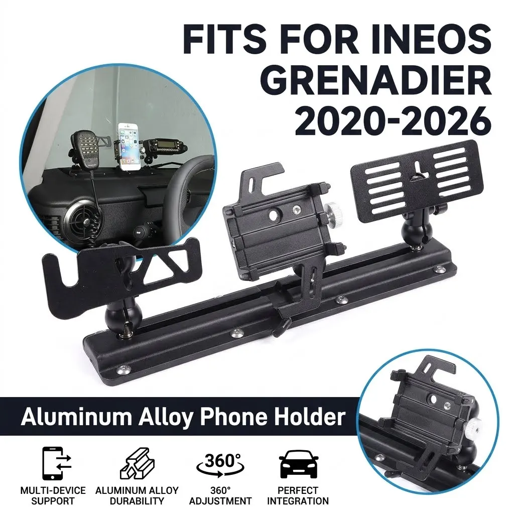 1PCS OFF-ROAD Communication Mount Navigation Bracket Car Accessories Car Mobile Phone Holder For INEOS Grenadier 2020-2026