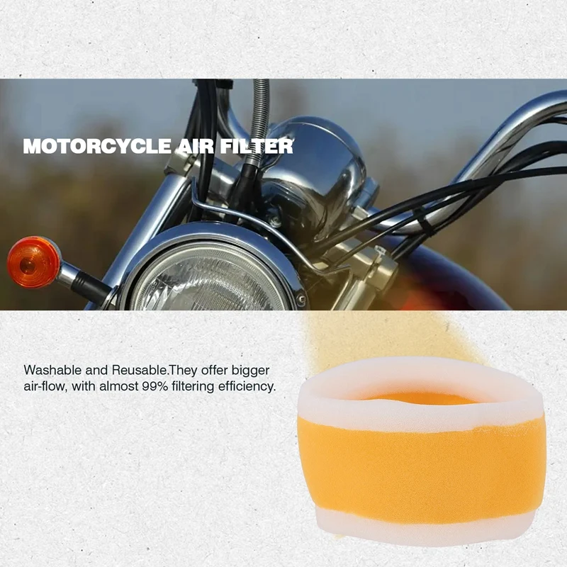 Motorcycle Air Filter Foam Cleaner For Yamaha XV 125 XV250 Virgo 250 V-Star 250 1988-2015