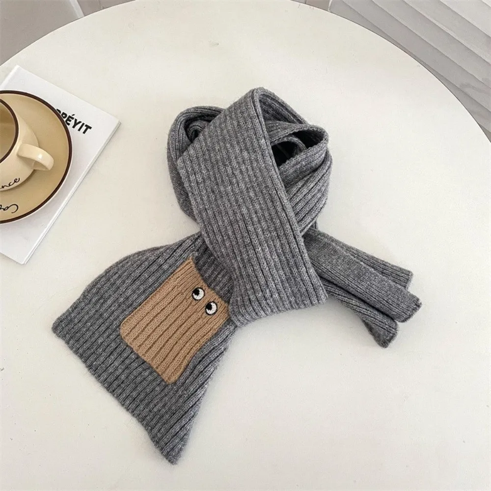 

Kids Winter Warm Scarf With Pocket Funny Children Neck Warmer Wool Crochet Scarves Windproof Neckerchief Scarves