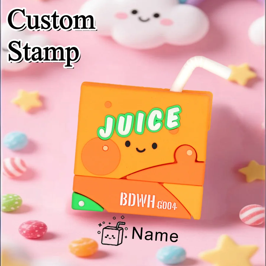 Multilingual Custom Kids Name Stamp - Waterproof, Non-Fading Ink for Children's Clothing, School Bags, Kindergarten,Durable Gift