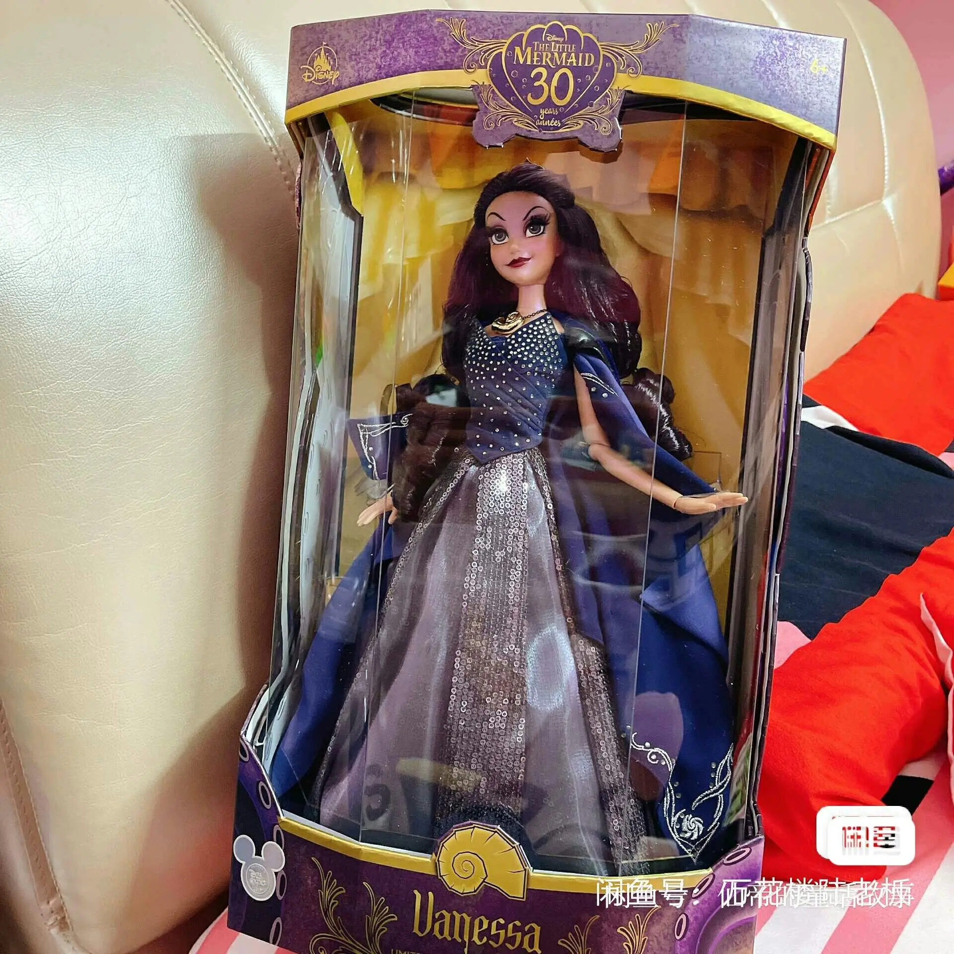 

Disney Limited Edition Hua Mulan 18 Inches Princess Rapunzel 10th Anniversary Mermaid Ariel Vanessa 30th Anniversary Collect Toy