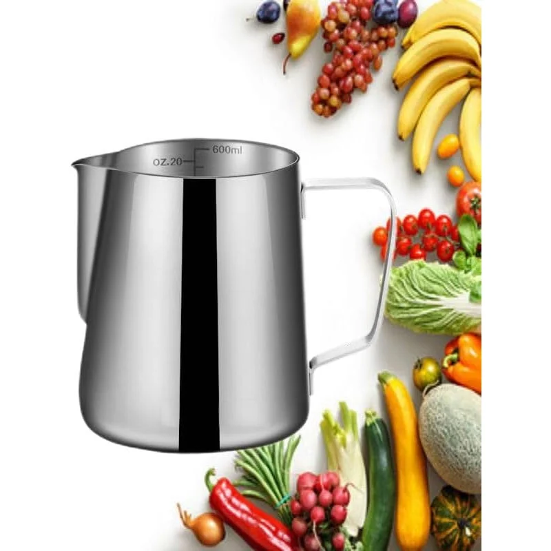 Vaso da fiori con punta ad ago, tazza da caffè in acciaio inossidabile 304 addensato, utensile professionale per tazza per schiuma di latte