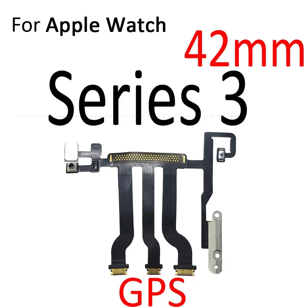 Mute Switch Power Key Ribbon Parts For Apple Watch Series 1 2 3 4 5 6 38mm 42mm 40mm 44mm ON OFF Button Microphone Flex Cable