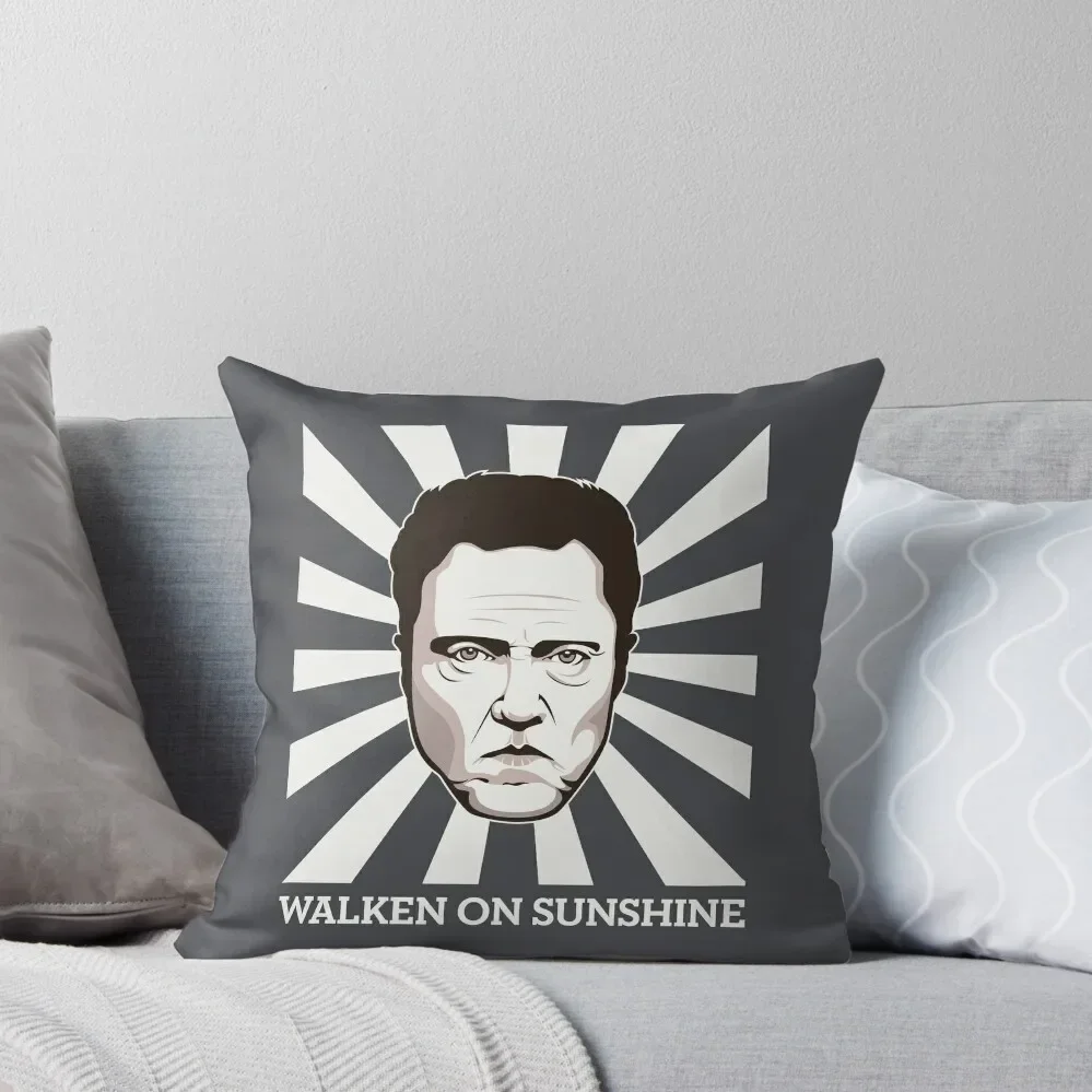 Walken on Sunshine - Christopher Walken (Dark Shirt Version) Throw Pillow Covers For Sofas Throw Pillow pillow