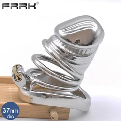 FRRK CBPenis Stainless Steel Chastity Cage for Male BDSM Sex Toys Sexual Wellness Shop Bondage Device Penis Rigs Erect Denial