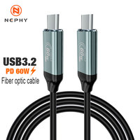 10Gbps USB 3.2 Gen 2 Type C Active Optical Fiber Cable for iPhone Fast Charging Camera Oculus Link Quest 1/2 Steam VR 5m 8m