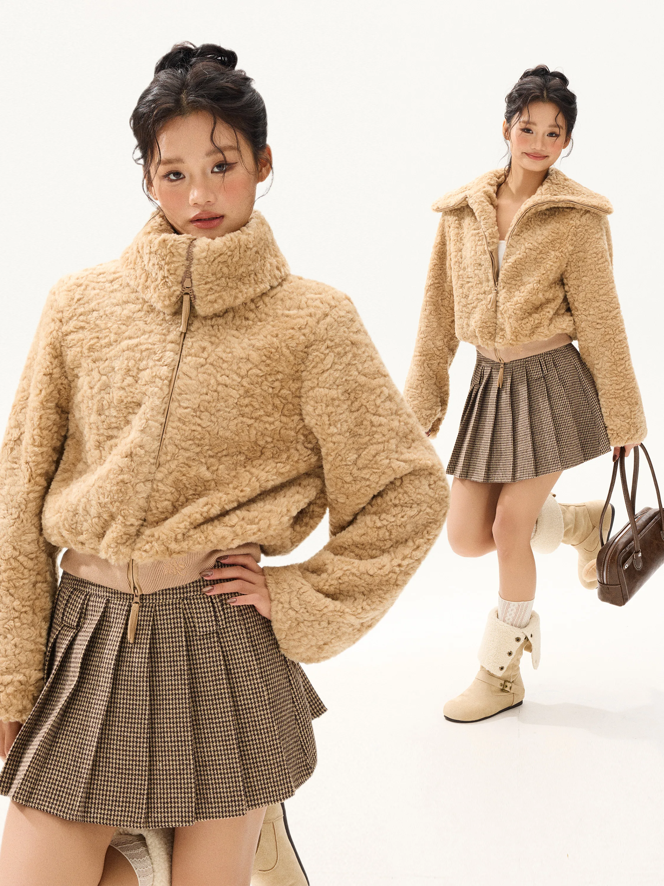 

Женское зимнее теплое хлопковое пальто Free Sonata с воротником из винтажного бархата и флисовой подкладкой, модное и стильное